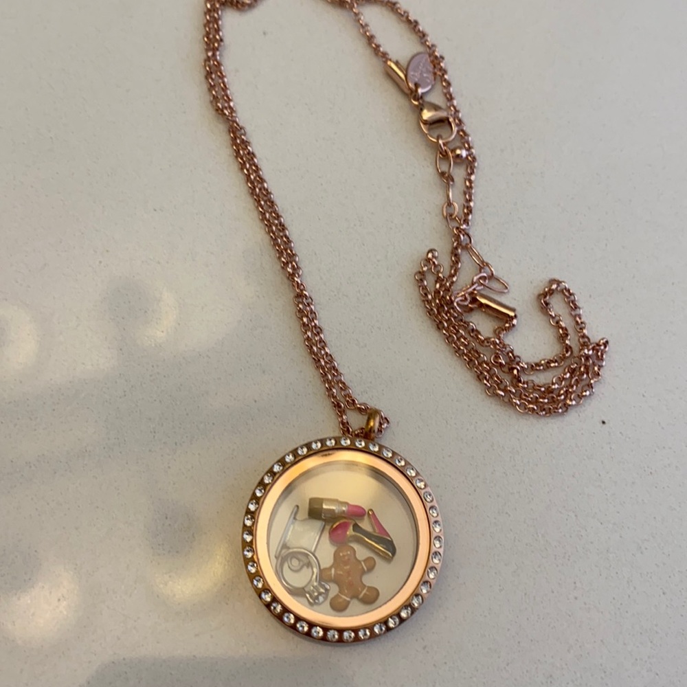 Origami owl necklace